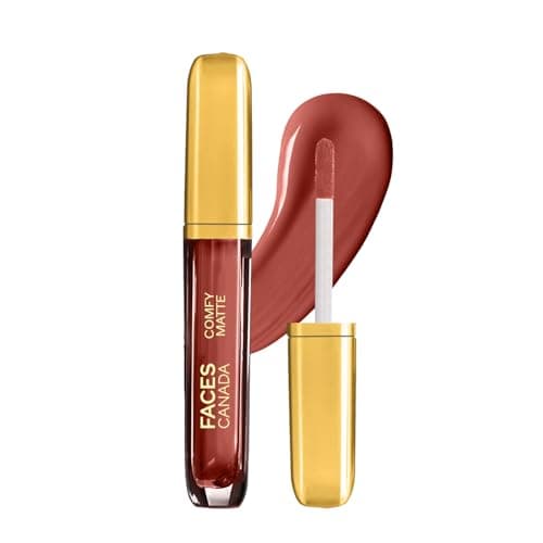 FACESCANADA Comfy Matte Liquid Lipstick - Lowkey Charm 30, 3.8 ml | Comfortable 10HR Longstay | Intense Matte Color | Almond Oil & Vitamin E Infused | Super Smooth | No Dryness | No Alcohol