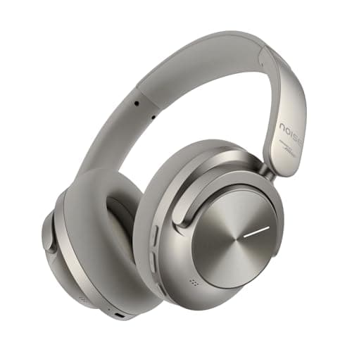 Noise Master Buds Max, Sound by Bose Wireless Over-Ear Headphones, Adaptive ANC, LHDC 5.0, Immersive Spatial Audio,Upto 60H Playtime, Fast Pairing, Wear Detection(Titanium)