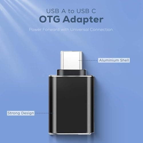 UNIGEN USB 3.0 to Type C OTG Adaptor, 5Gbps High Speed Data Transfer, 5V/2A Charging, USB A Converter Adapter, Compatible for All Type C Devices, Smartphone, Laptops, Tablets, Chargers, MacBook 4