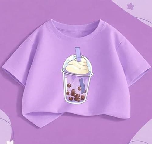 AK MADE IN INDIA Girls Butterfly Print Crop Top Palazzo Set Comfortable Casual Outfit for Daily Use Multi 11-12 Years 3