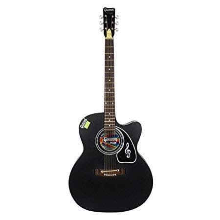 GIVSON Ketostics Venus Special Guitar (black) with bag, string set, belt and 5 picks 3