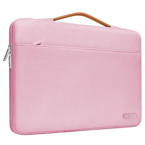 MOCA Protective Laptop Sleeve for 13-inch New MacBook Air M4/A3240 2025, M3/A3113, M2/A2681 M1/A2337 A2179 A1932, 13-inch MacBook Pro M2/A2686 M1/A2338, Water-Resistant Computer Case Bag (Pink)