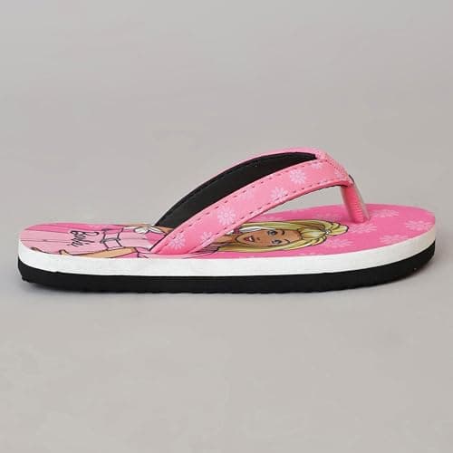 Kidsville Official Barbie Printed Kids Girls Flip-Flop | Soft, Non-Slip, Indoor, Outdoor, House Slipper, Comfortable & Durable Footwear for Children 2