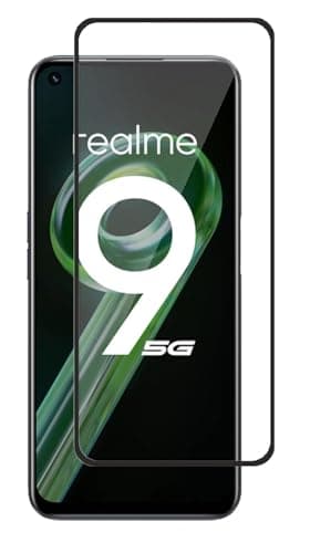 JGD PRODUCTS for Realme 9 5G Tempered glass with Full Edge Protection and Easy Installation Kit