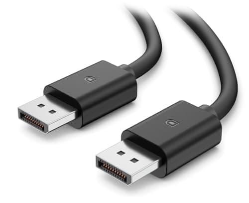 GANIX 4K Resolution Display port 1.4 DP to DP Display port Cable for Monitor, Personal Computer, Laptop, Projector 6 ft (Black, 1.8m)