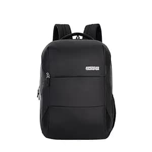 American Tourister Valex+ | 36L Backpack | 17" Laptop Bag | 3 Compartments | College & Office Backpack for Men and Women | Black | 1 Yr Global Warranty