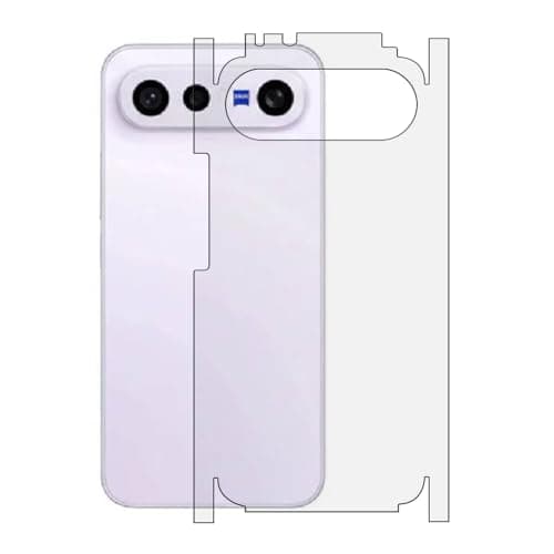 90STETHIX - Compatible For VIVO X300 FE (5G) | Unbreakable 4 layer Transparent Hydrogel Membrane (NOT GLASS) Back Screen Guard Protector (Scratchproof/Self Healing) (Coverage-Side+Back) (Matte)