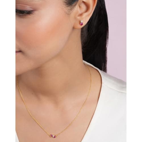 ZAVYA 925 Sterling Silver CFluttering Hearts Gold Plated Jewelry Set | Gift for Women & Girls | With Certificate of Authenticity & 925 Hallmark 3