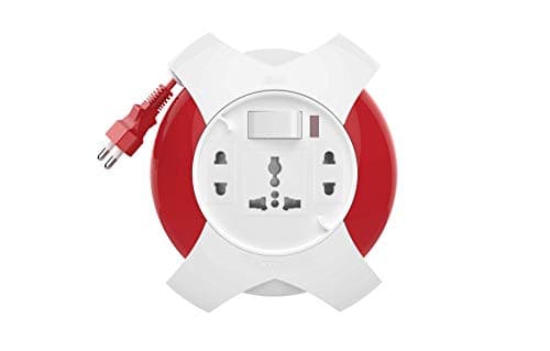 GM G‑Star 3042 – 3‑Socket 2‑Pin Extension Cord (5 m) with LED Indicator, International Sockets & Ultra‑Smooth Rotation