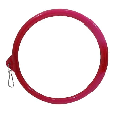 VSV Bird Hanging Ring Playful Swing Circle Bird Toy Plastic Chew Toy for Bird (Large) Bird Play Stand. (Red) 3