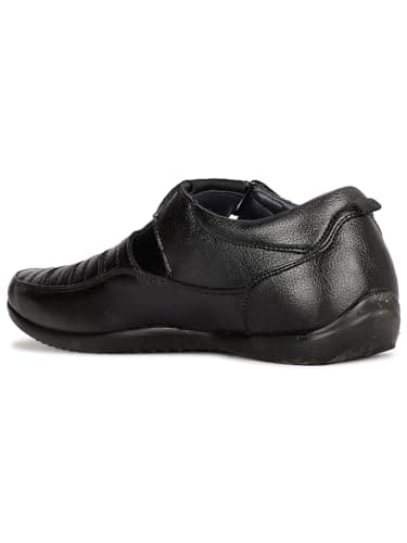 Bata Boss-Grid Men's Black Sandals - 8 UK (8516083) 3