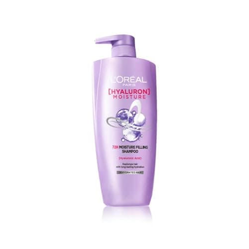 L'Oreal Paris Hyaluron Moisture 72HR Moisture Filling Shampoo powered by Hyaluronic Acid, for Frizz-free, Hydrated and Bouncy Hair Full of Life | 1Ltr