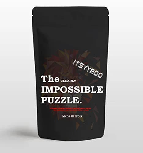 Itsyyboo The Clearly Impossible Puzzle 200 Piece Brain Teaser-Very Difficult And Fun Clear Acrylic 3Mm Thickness Made In India (Milky White) 18 Years Up For Kids