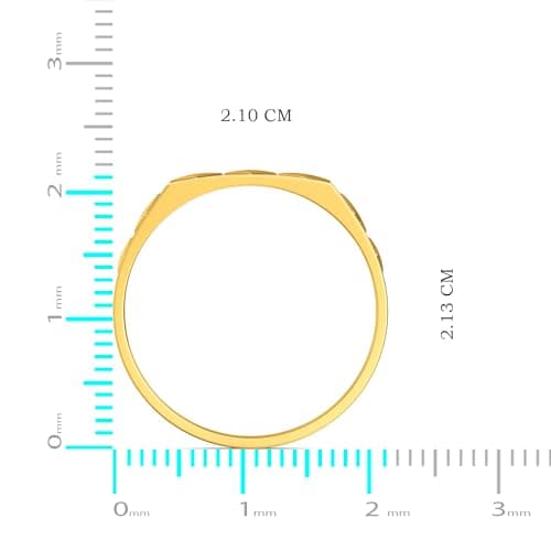 Joyalukkas 22 k (916) Rocking Macho Designer Mens Gold Ring 5