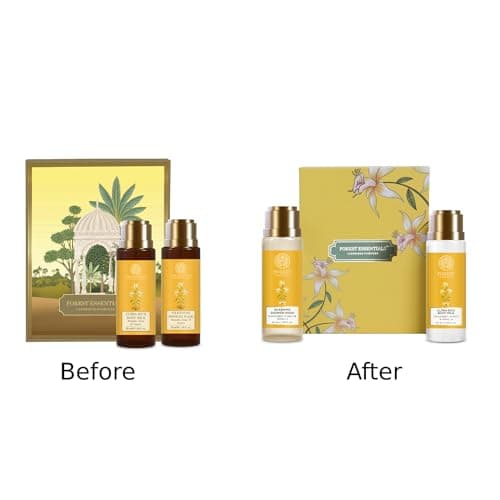 Forest Essentials Luxury Bath & Body Gift Set | Honey Vanilla Scented | Body Wash and Body Lotion 5