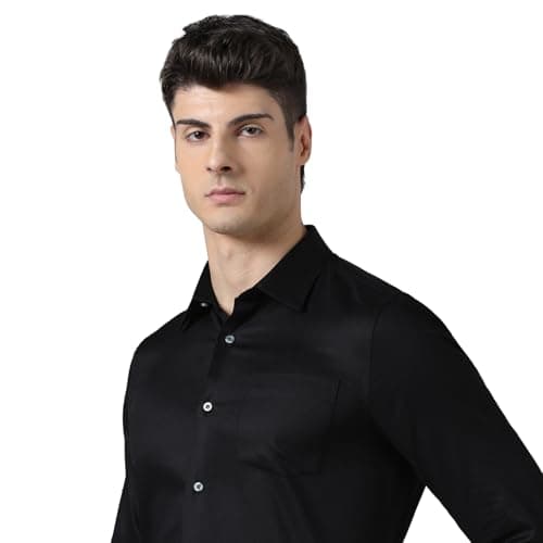 Blackberrys Men India Slim Fit Formal Shirt Black 4
