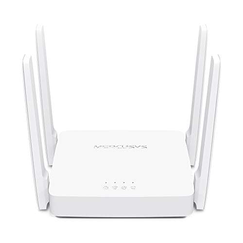MERCUSYS AC1200 Wireless Dual Band WiFi Router Mercusys AC10 | 1200 Mbps Wi-Fi Speed | 4 High Gain Antennas | Parental Control | IPTV and IPv6 Supported