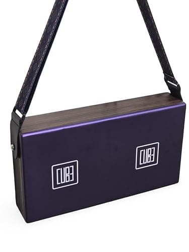 Rhythm Pro Cube Bongo Traveller Cajon (16 x 9 x 3 inch) With Strap Included.Best Musical Gift For Kids,Adults & Professional Musicians Super Sound Quality, Made in India (METALLICA BLUE) 3