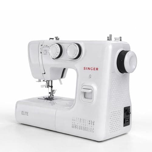 SINGER New Elite Sewing Machine | Powerful BLDC Motor | 23 Built-in Stitches | Auto Needle Threader | Electronic Stepless Foot Pedal | Heavy-Duty Metal Frame | Dual LED Lights | 2 Years Warranty 3