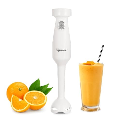 Lifelong 300W Electric Hand Blender for Kitchen | Single Speed Control | Detachable Stainless Steel Blades | Silent Operation | Easy Click Fit Locking | Multipurpose Blender for Smoothies & Juices 2