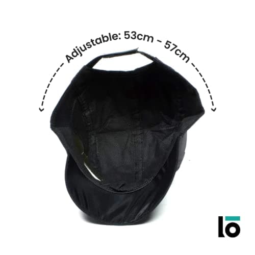 lowercase Unisex Polyester Waterproof Caps, Water Resistance, Rainy Season Men Caps for Monsoon Season Black, Free Size 4