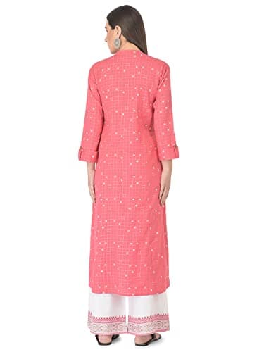 Pistaa's Women's Cotton Salwar Suit (KUPZO_LUDORT_PCH_48_3XL_Peach_XXX-Large) 5