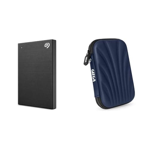 Seagate One Touch 1TB External HDD with Password Protection – Black, for Windows and Mac, with 3 yr