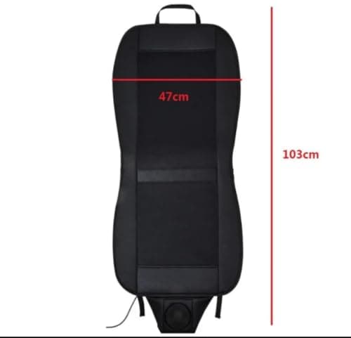 COMFIRIDE Leather Car Cooling Ventilated Seat Cover with Inbuilt Fans with Pri Fixed Full Speed Mode for Driver Seat (Supports 12V to 24V, Black) 4