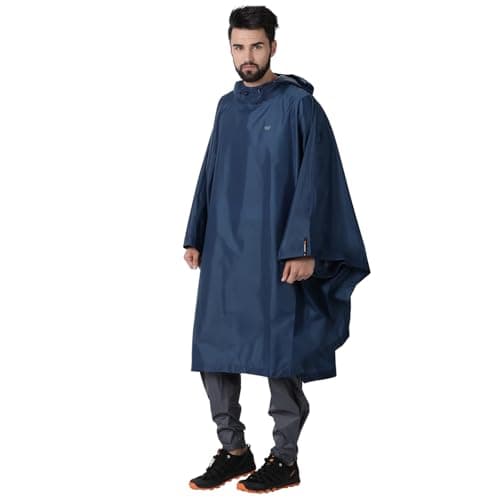 Wildcraft Polyester Navy Hypadry Unisex Rain Poncho (41303) -Large 2