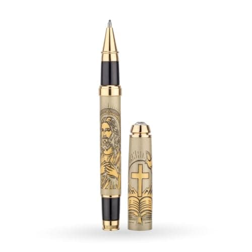 CUSTOMISED INDIA Jesus Christ Etched Premium Metal Pen | The Eternal Faith Edition | Inspirational Christian Writing Pen | Elegant Gift for Men, Women, Teachers & Professionals 4
