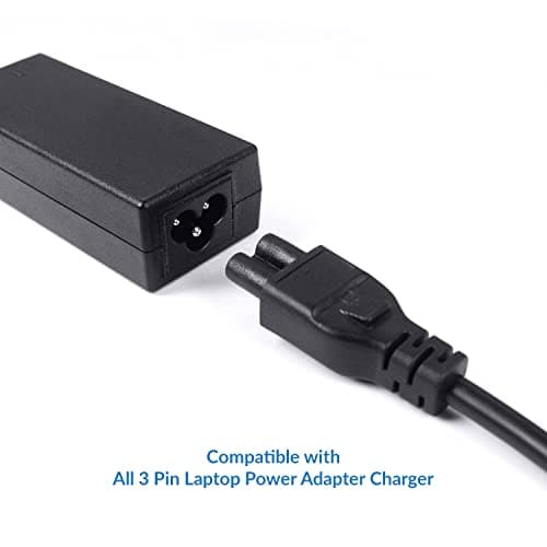 Gizga Essentials Laptop Power Cable Cord- 3 Pin Adapter, 3 yrs Warranty (ISI Certified, 1 meter /3.3 Feet) 4