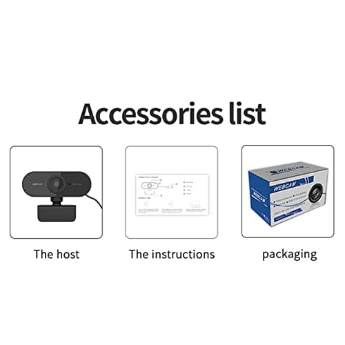 ATORSE 2xSmart Rotatable HD Webcam PC Desktop Laptop Plug & Play Web Camera Cam 4