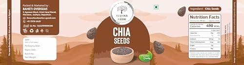 Flavour Foodie Chia Seeds 250GM- Natural Hydrator for Summers | High Protein & High Fibre Seeds for Eating | Resealable Jar Pack | Premium Grade | Superfood for Smoothies, Salads & Baking 4