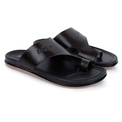Lancer LUXE-201BRN Brown Double Density Soft Cushion Slippers, 9