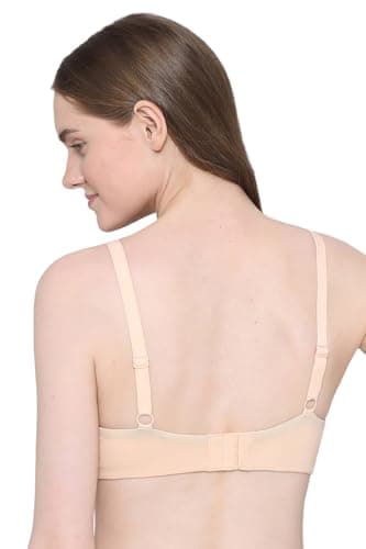 Wacoal Women’s Basics Essentials|Padded|Wired|3/4th Cup|Everyday Wear|Comfort Fit|T-Shirt Bra Beige (32D) 3