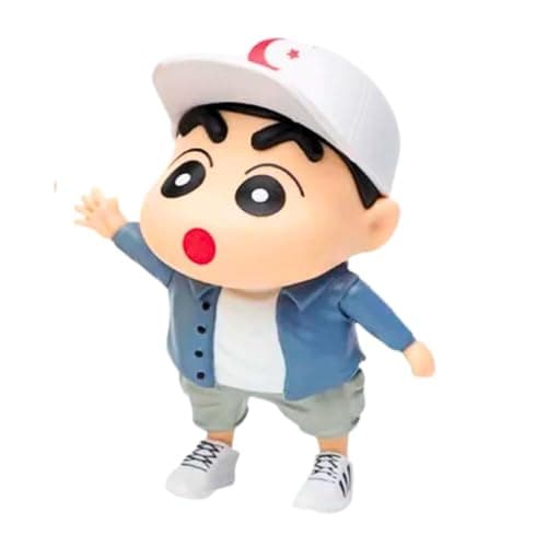 Blue Aura Shinchan Action Figure Height-9CM Cartoon Figurine Collectible Figurine Gifting for Shinchan Fans PVC Multi Colour(Blue)