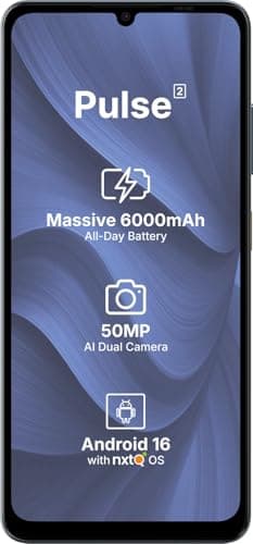 AI+ Pulse 2, 6.745 inch HD+ Display, 4GB RAM, 64GB Storage, Android 16, Unisoc T7250 Octa Core, 50MP Camera, 6000mAh Battery, Blue 2