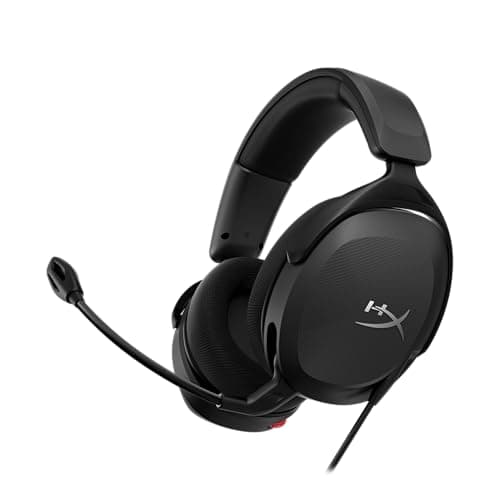 HyperX Cloud Stinger 2 Core Essential PC Gaming Wired Headset, Lightweight Over Ear Headset with mic, Swivel-to-Mute Function, 40mm Drivers (683L9AA), Black