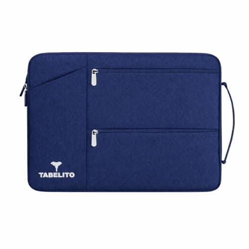 Tabelito Polyester Foam, Nylon Hybrid Laptopss Bag Sleeve Case Cover Pouch for Laptops (15.6 Inches /39.6Cm, Blue)