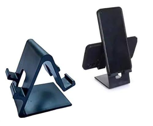 BLAXSTOC (P11+Peramid Mobile Stand for Table, Table Mobile Stand,Mobile Holder for Taible,Stand for Mobile and Tablet (Pack of 2) 5