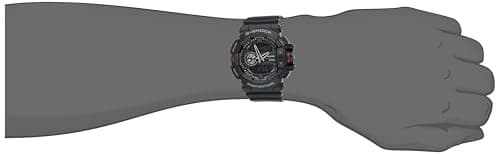 Casio G-Shock GA-400-1BHDR Black & Red Analog-Digital Dial Black Resin Strap Men's Watch Shock and 200M Water Resistant G566 6