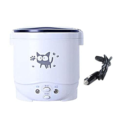 Small 1L Electric Rice Cooker Porridge Multifunction for Travel Car 12V|Home Décor, Organizer, Space Saving, Decorative, Foldable, Multipurpose|