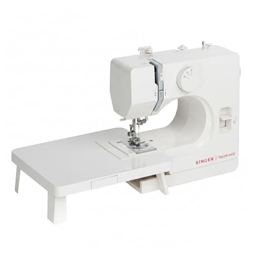 SINGER Tailor Mate Straight Stitch Sewing Machine with Free Arm | LED Light, Foot Pedal & Extension Table | 3 Stitch Length Options | 1-Year Warranty | Gifts for Woman