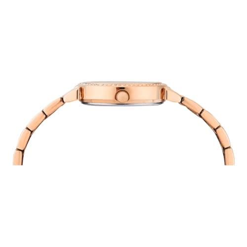 TIMEX Analog Watch for Woman with Rose Gold Round Dial & Rose Gold Stainless Steel Bracelet Band Water Resistant Women's Wrist Watches - TWEL223SMU01 5