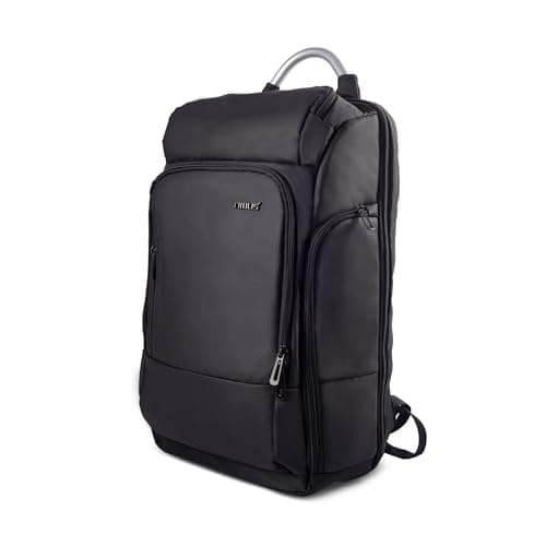 Timus Seattle Black Professional Laptop Backpack for Men & Women 24 L with 15.6 Inch Laptop Compartment | Water resistant with USB Port Anti-Theft Bag | Premium Polyester Fabric