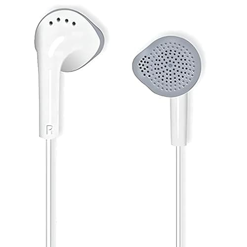 Original Wired Samsung Galaxy Earphones for All Samsung Smartphones with Mic | Pure Bass Sound | One Button Multi Function Remote | Comfort fit- White 2