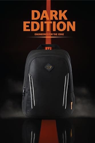 Wildcraft Dark Edition 45 L Premium Laptop Backpack for Men & Women | Fits 15.6 inch Laptop | Padded Shoulder Straps, Multi Compartments, Anti-Theft Zippers | Business Travel Bag | Dark Black 3