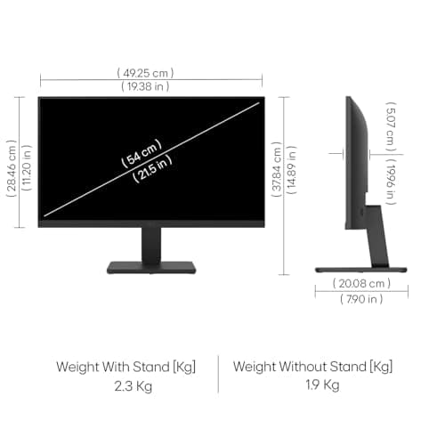 LG 22U401A 54.61 cm (22 Inch) Full HD (1920x1080) VA Monitor with 100Hz, 5ms (GtG),VGA, HDMI, 3-Side Virtually Borderless Design, sRGB 99% (Typ.), HDR 10, 1ms MBR, Reader Mode, Flicker Safe (2026) 4
