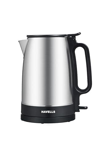 Havells Vesta Electric Kettle | Large 1.7L | 2000 Watts | 360° Cordless Control | Wide Mouth for Easy Use | Triple Safety Protection | Premium SS Body | 1Yr Door Step Warranty by Havells, rust
