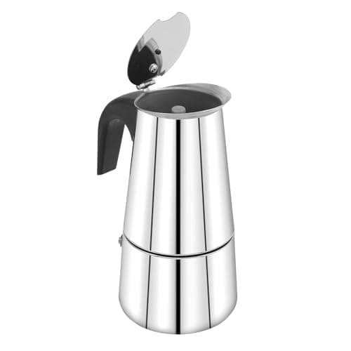 Xpresso Stainless Steel Stovetop Coffee Percolator | South Indian Kaapi Maker | Moka Pot Espresso Maker | Authentic 4-Cup Coffee Brewer | 350ml, Silver